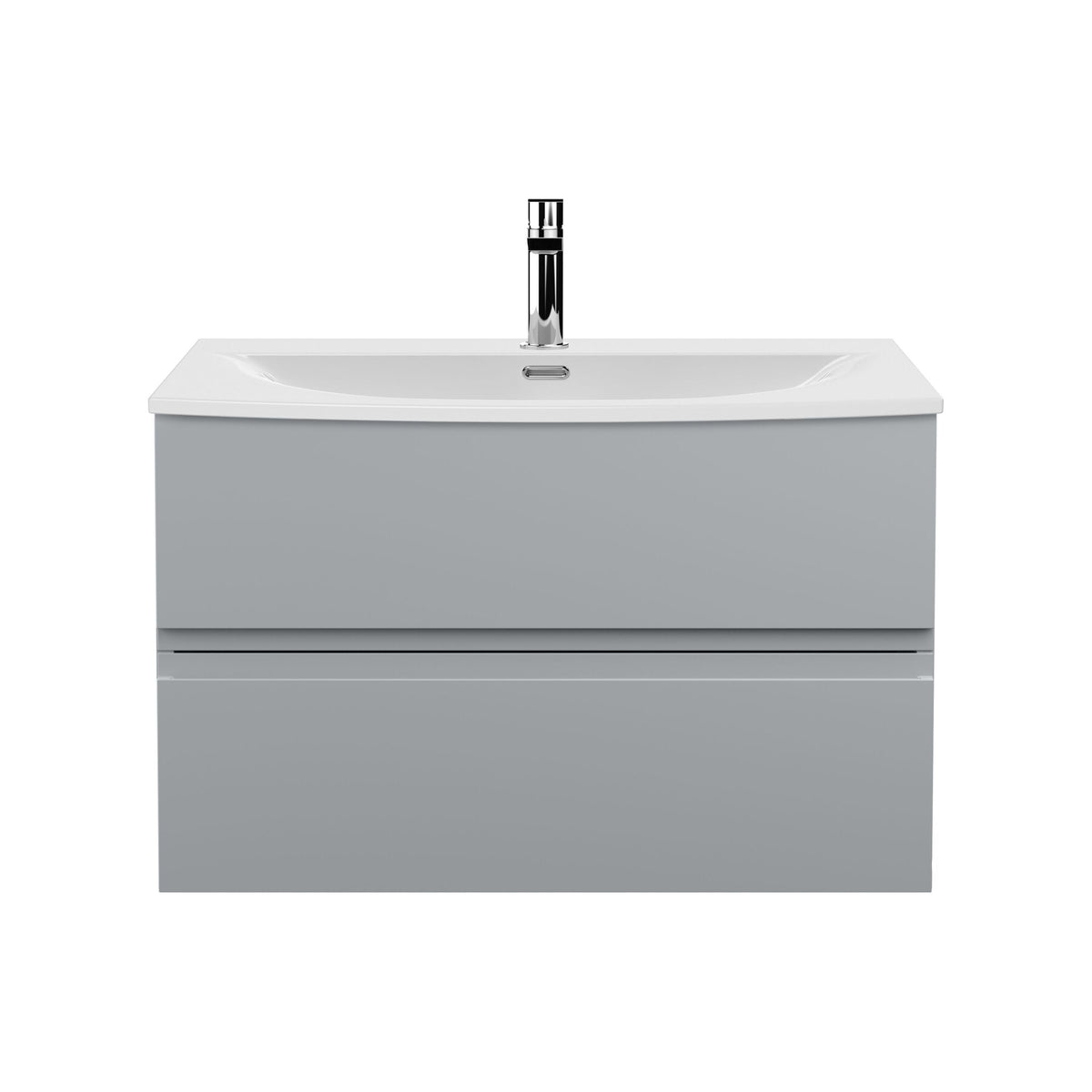 Hudson Reed Urban 800mm 2 Drawer Wall Hung Vanity Unit With U-Shaped Curved Basin