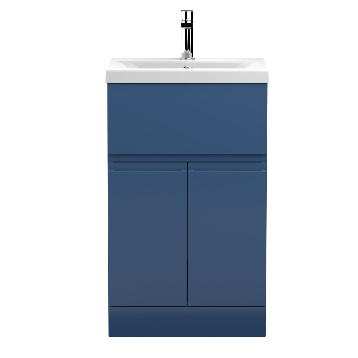 Hudson Reed Urban 500mm 2 Door 1 Drawer Floor Standing Vanity Unit With Mid-Edge Basin