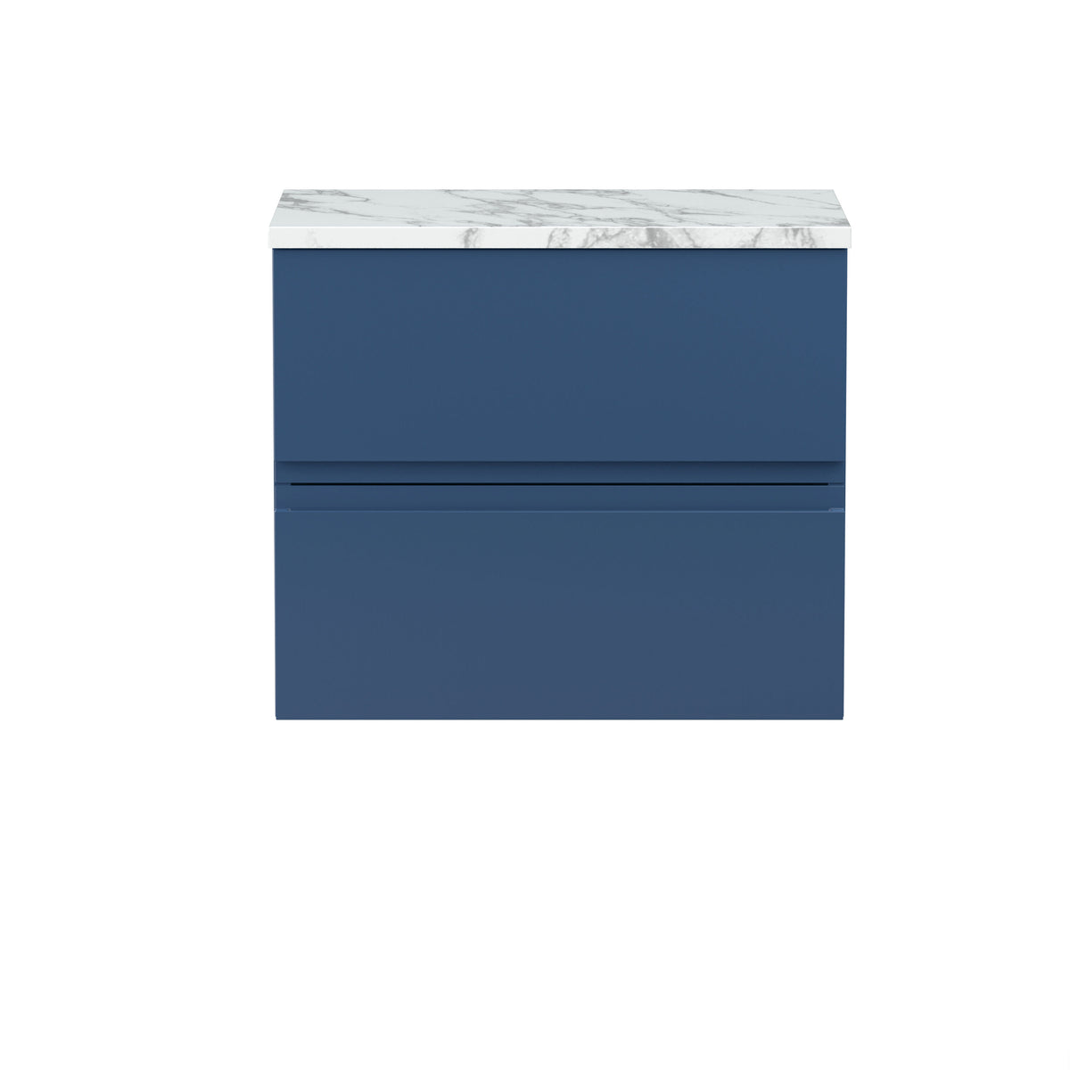 Hudson Reed Urban 600mm 2 Drawer Wall Hung Vanity Unit With Carrara Laminate Worktop