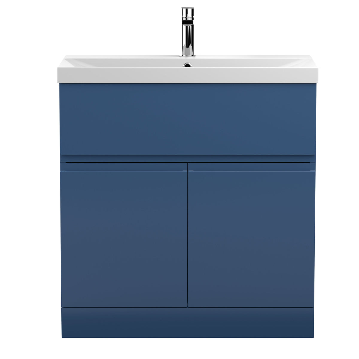 Hudson Reed Urban 800mm 2 Door 1 Drawer Floor Standing Vanity Unit With Thin Edge Basin