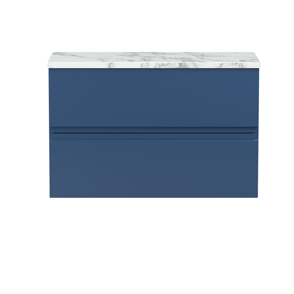 Hudson Reed Urban 800mm 2 Drawer Wall Hung Vanity Unit With Carrara Laminate Worktop