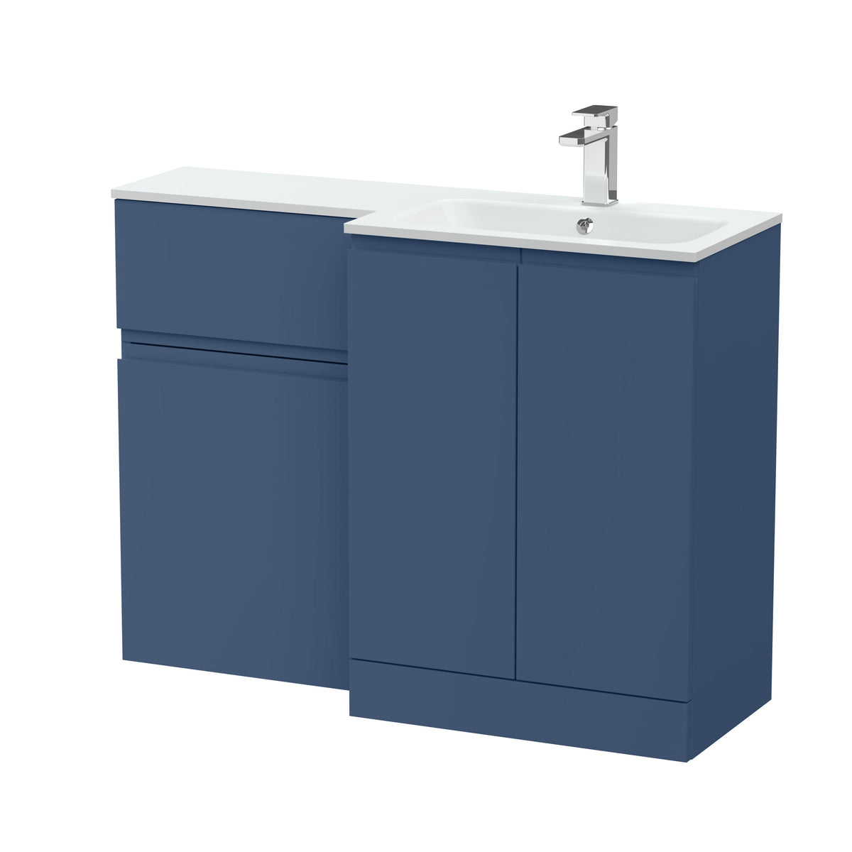Hudson Reed Urban 1100mm Right-Hand 2 Door Floor Standing Combination Unit With Stone Basin