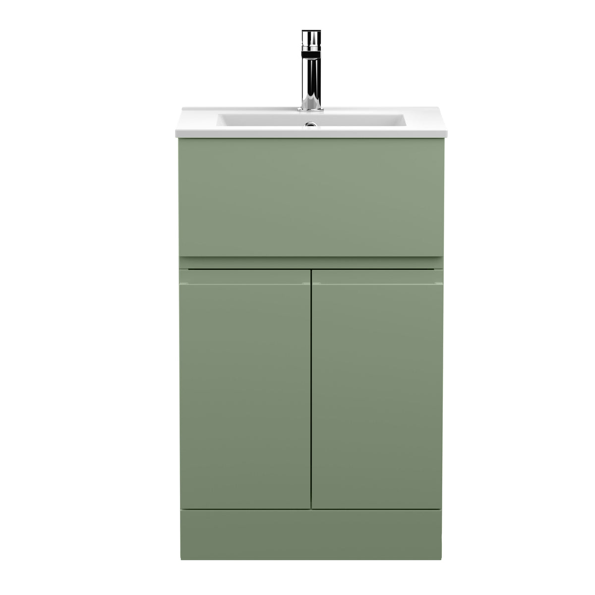 Hudson Reed Urban 500mm 2 Door 1 Drawer Floor Standing Vanity Unit With Minimalist Basin