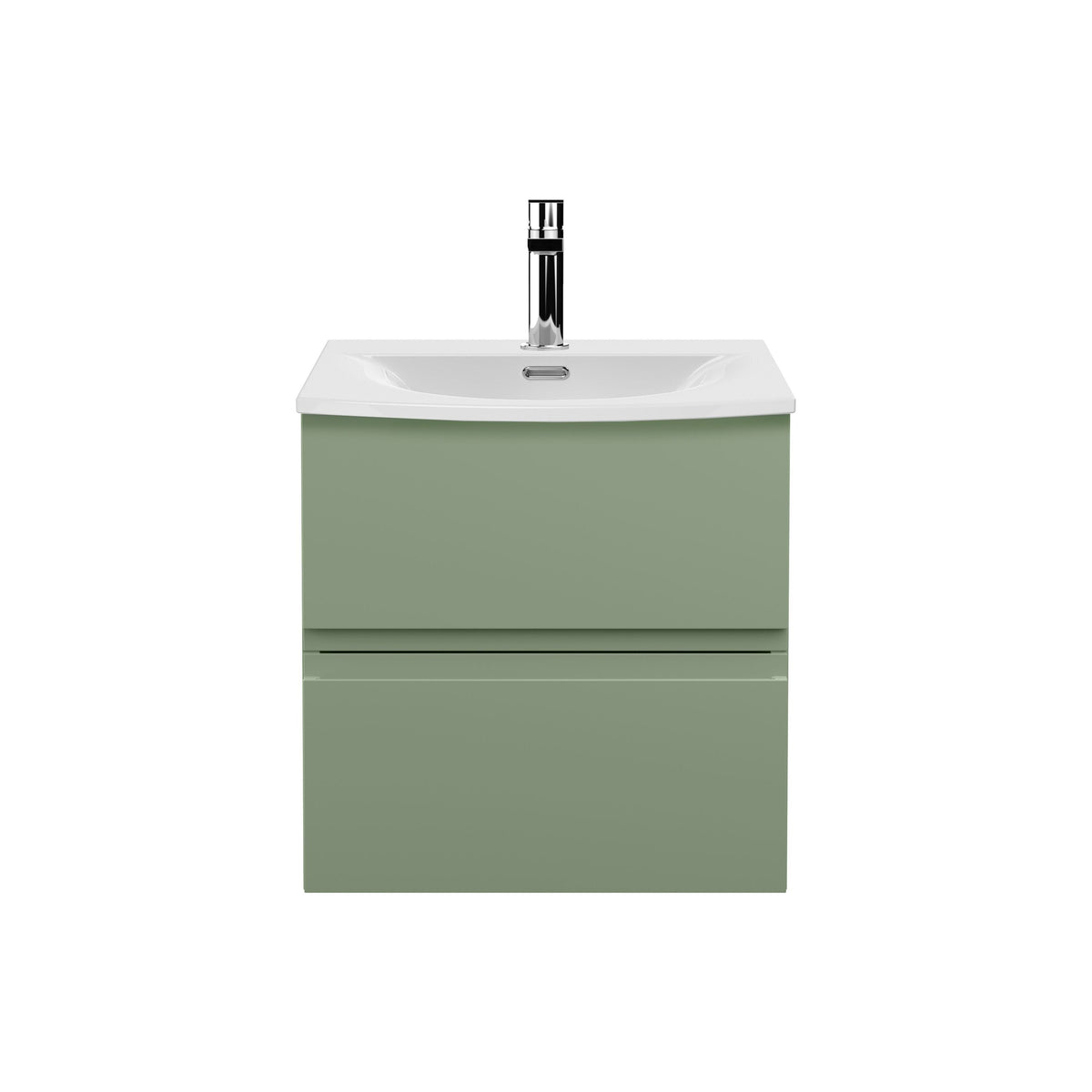 Hudson Reed Urban 500mm 2 Drawer Wall Hung Vanity Unit With U-Shaped Curved Basin