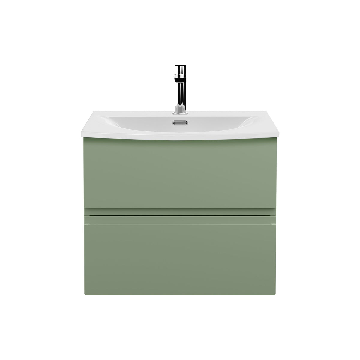 Hudson Reed Urban 600mm 2 Drawer Wall Hung Vanity Unit With U-Shaped Curved Basin