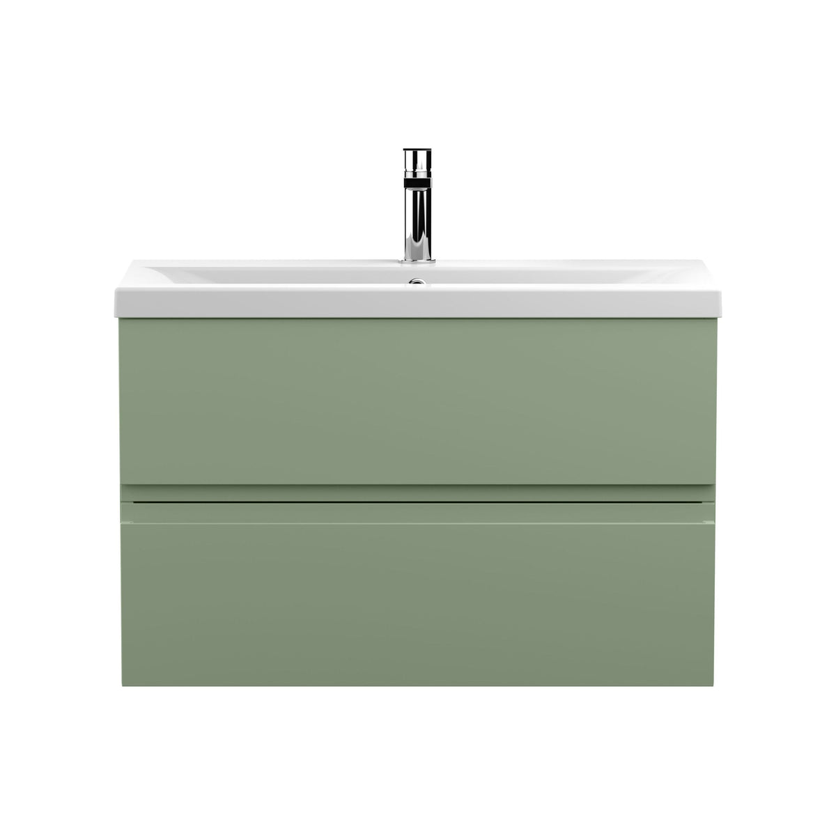 Hudson Reed Urban 800mm 2 Drawer Wall Hung Vanity Unit With Mid-Edge Basin