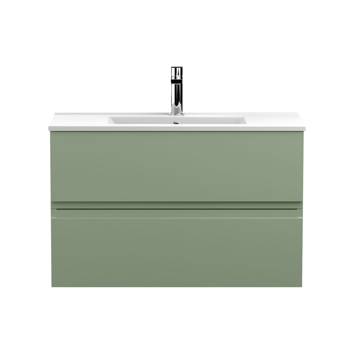 Hudson Reed Urban 800mm 2 Drawer Wall Hung Vanity Unit With Minimalist Basin