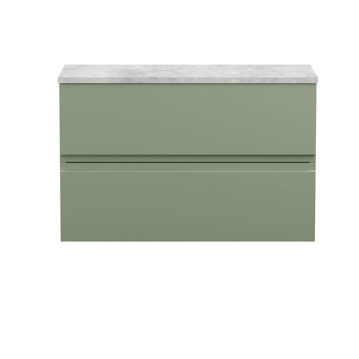 Hudson Reed Urban 800mm 2 Drawer Wall Hung Vanity Unit With Bellato Grey Worktop