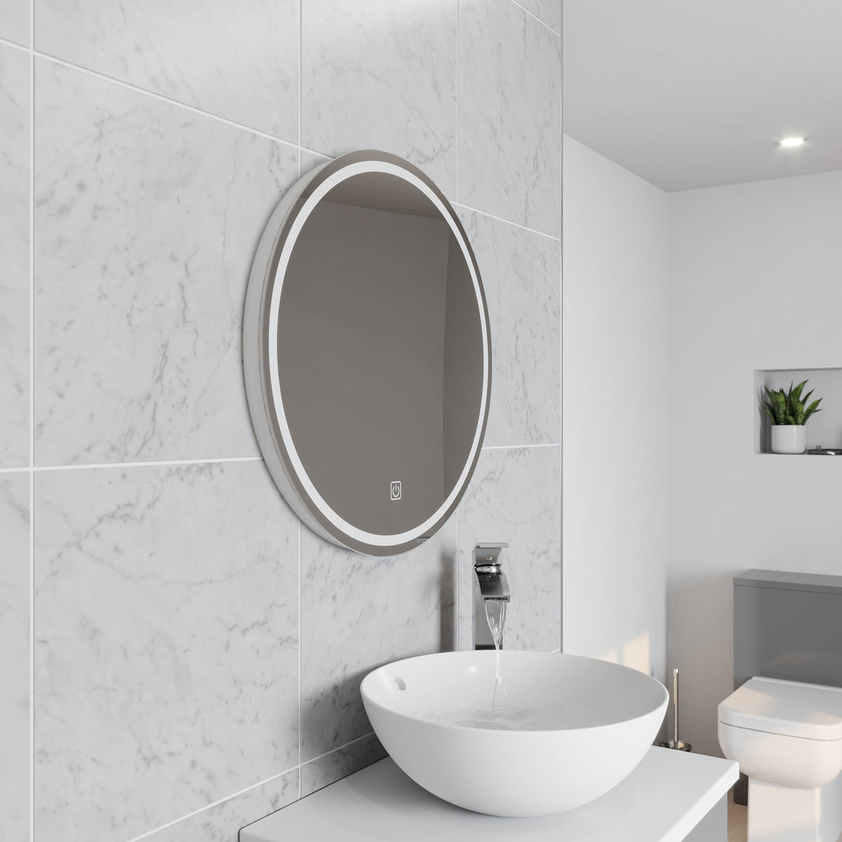 Vista 600mm Circular LED Mirror - VI60 - VI60 2