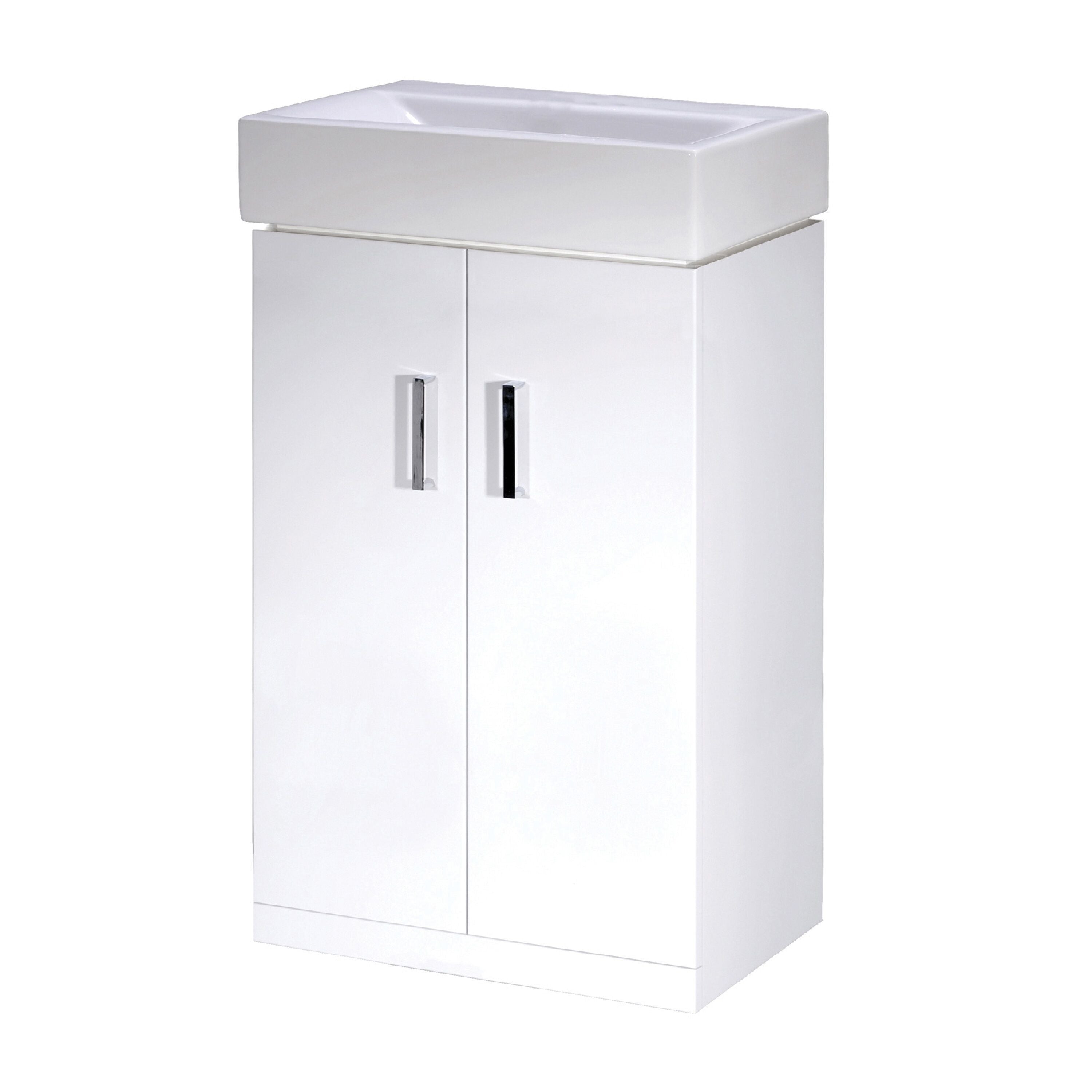 Nuie Mayford 450mm 2 Door Floor Standing Vanity Unit