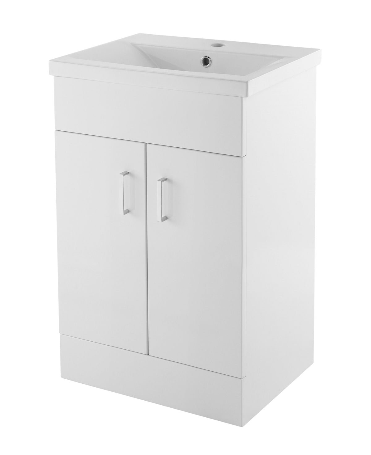 Nuie Eden 500mm 2 Door Floor Standing Cabinet With Basin