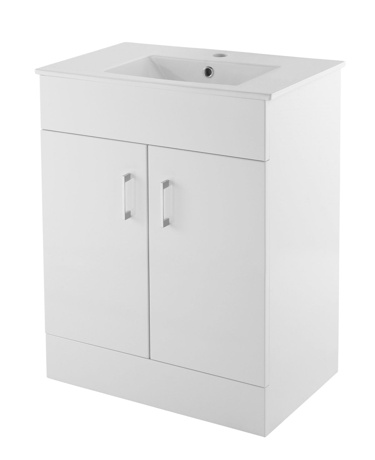 Nuie Eden 600mm 2 Door Floor Standing Cabinet With Basin
