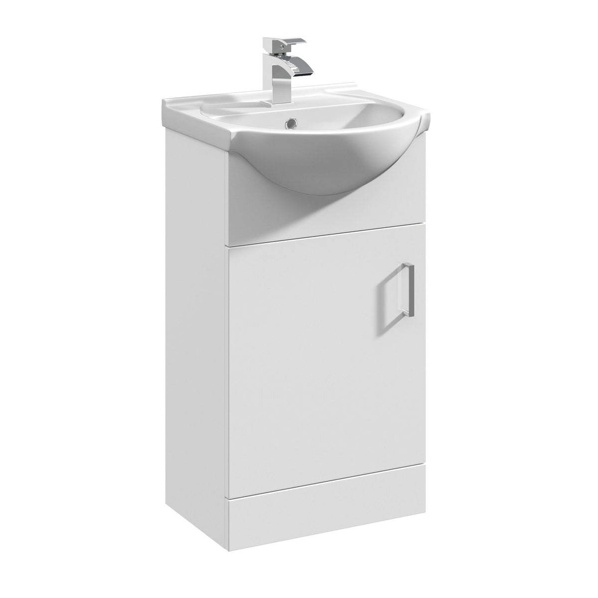 Nuie Mayford 450mm 1 Door Floor Standing Cabinet With U-Shaped Basin