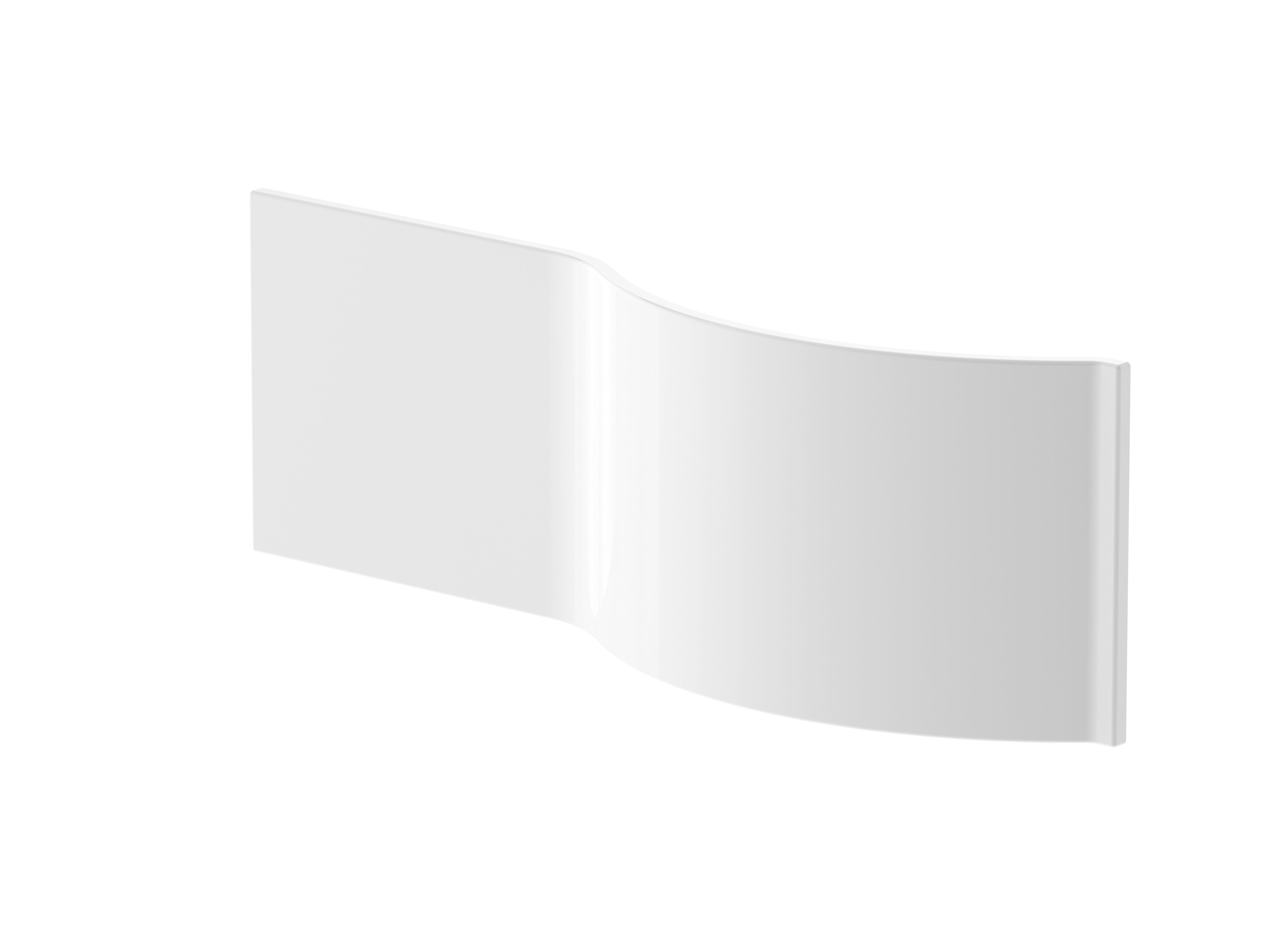 nuie 1500mm P-Shaped Acrylic Shower Bath Front Panel