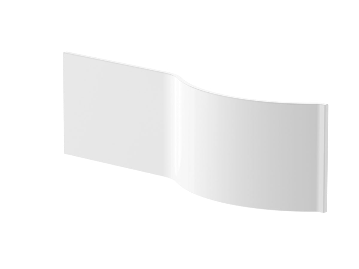 Nuie 1600mm P-Shaped Acrylic Shower Bath Front Panel