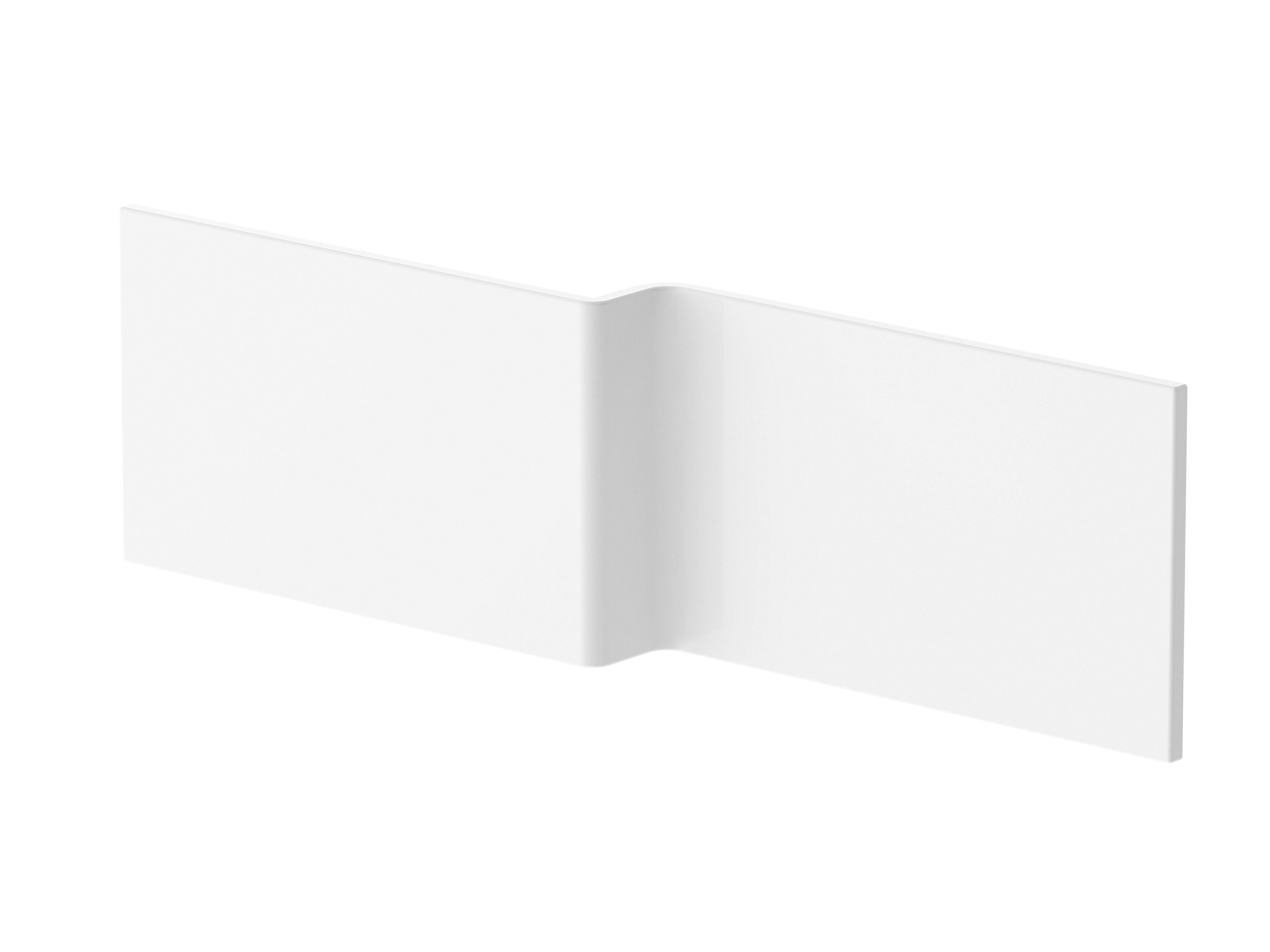 Nuie 1700mm L-Shaped Acrylic Shower Bath Front Panel