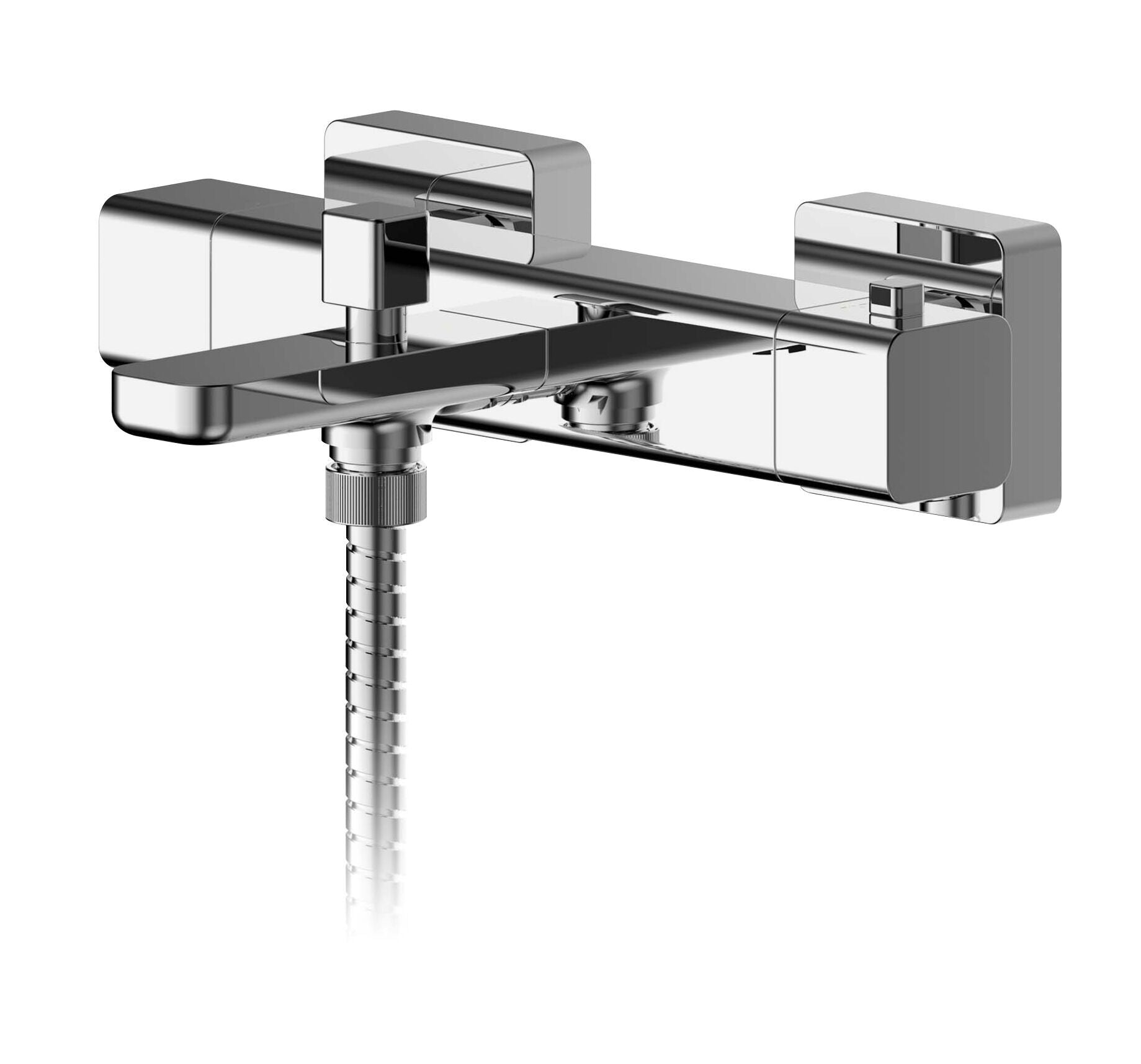 nuie Windon Chrome Wall Mounted Thermostatic Bath Shower Mixer