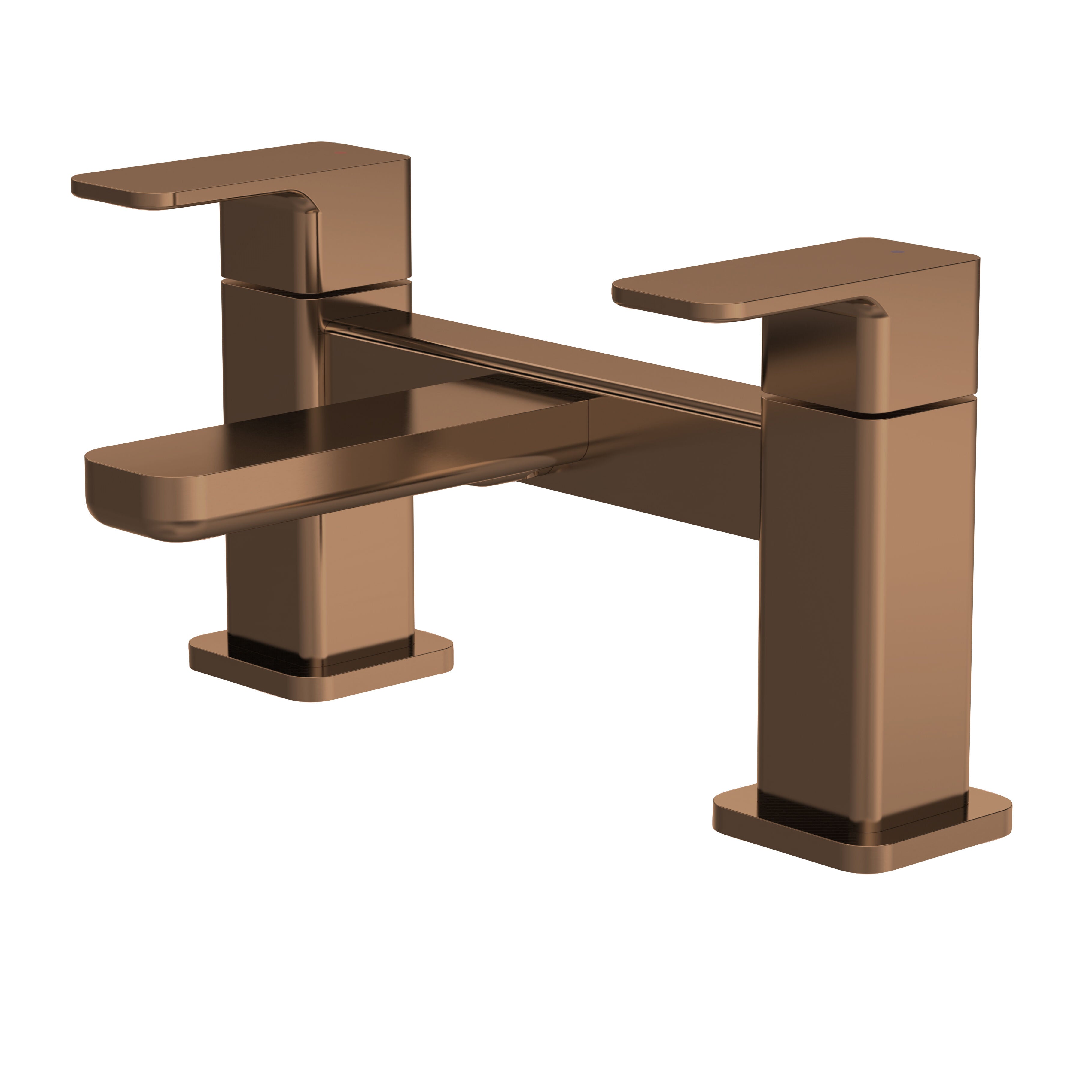 nuie Windon Brushed Bronze Deck Mounted Bath Filler