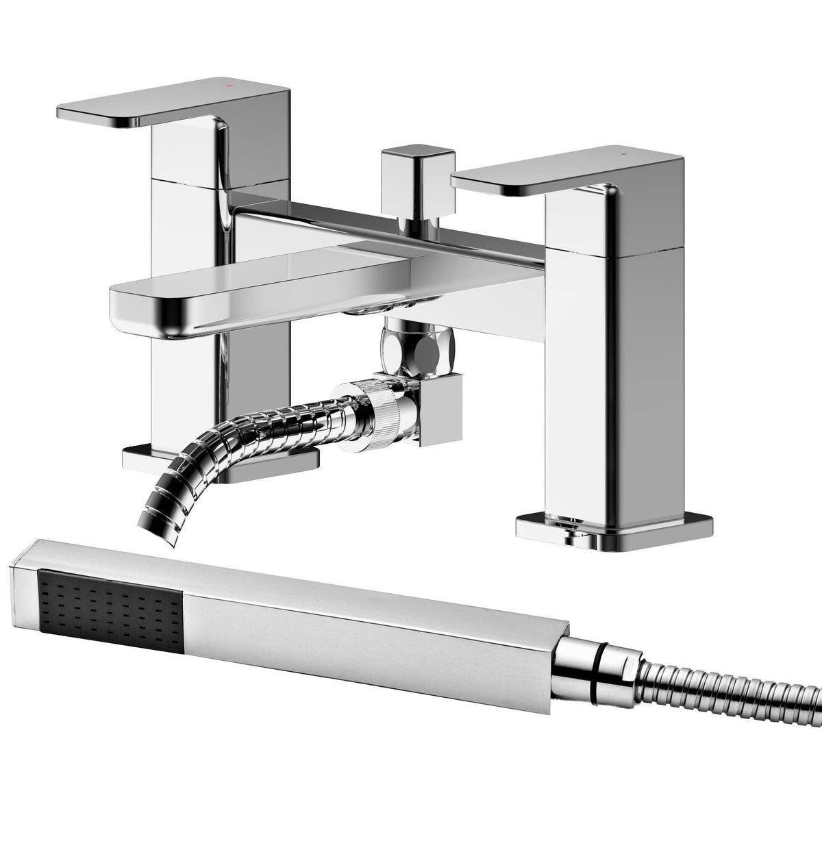 Nuie Windon Deck Mounted Bath Shower Mixer With Kit