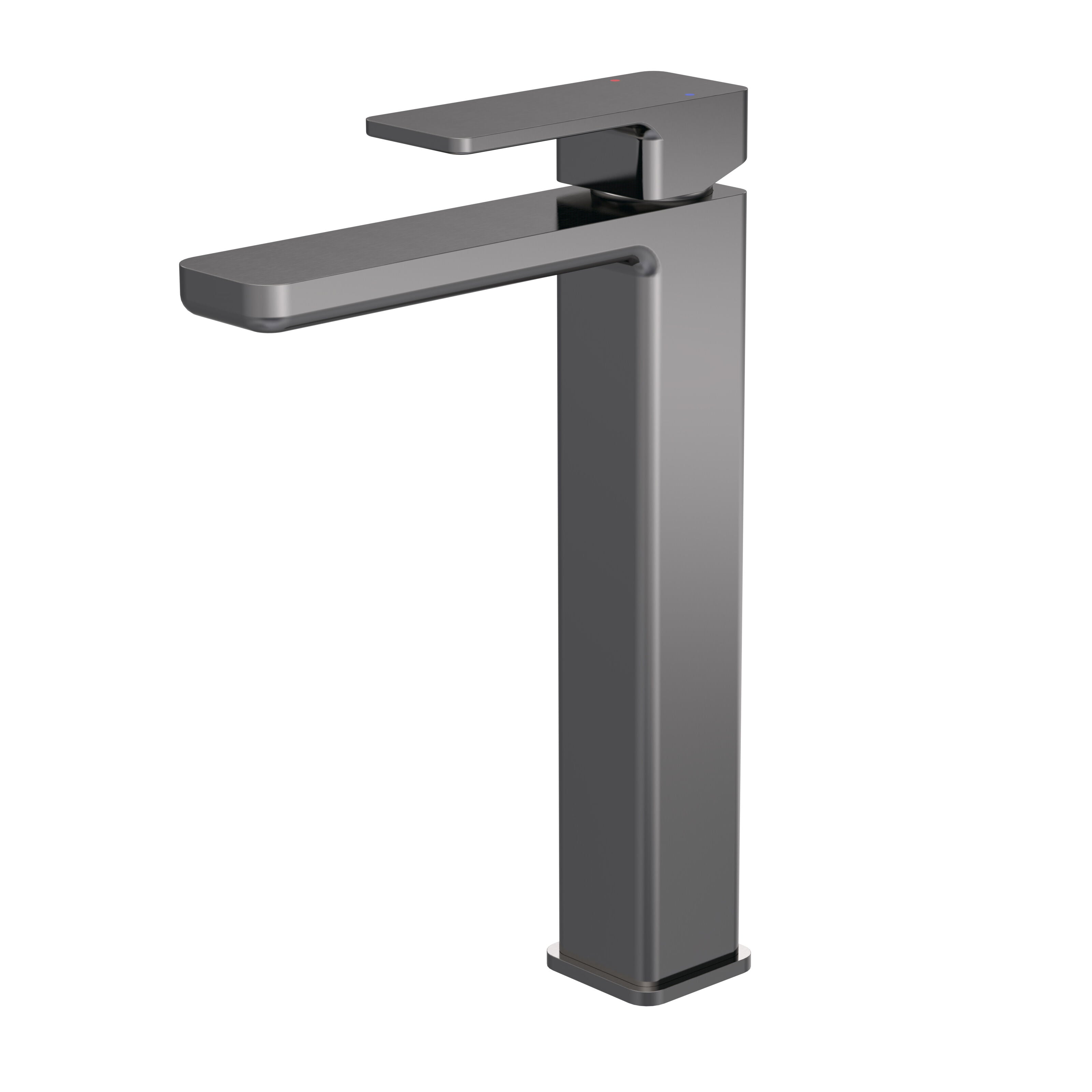 nuie Windon Brushed Pewter High Rise Mono Basin Mixer