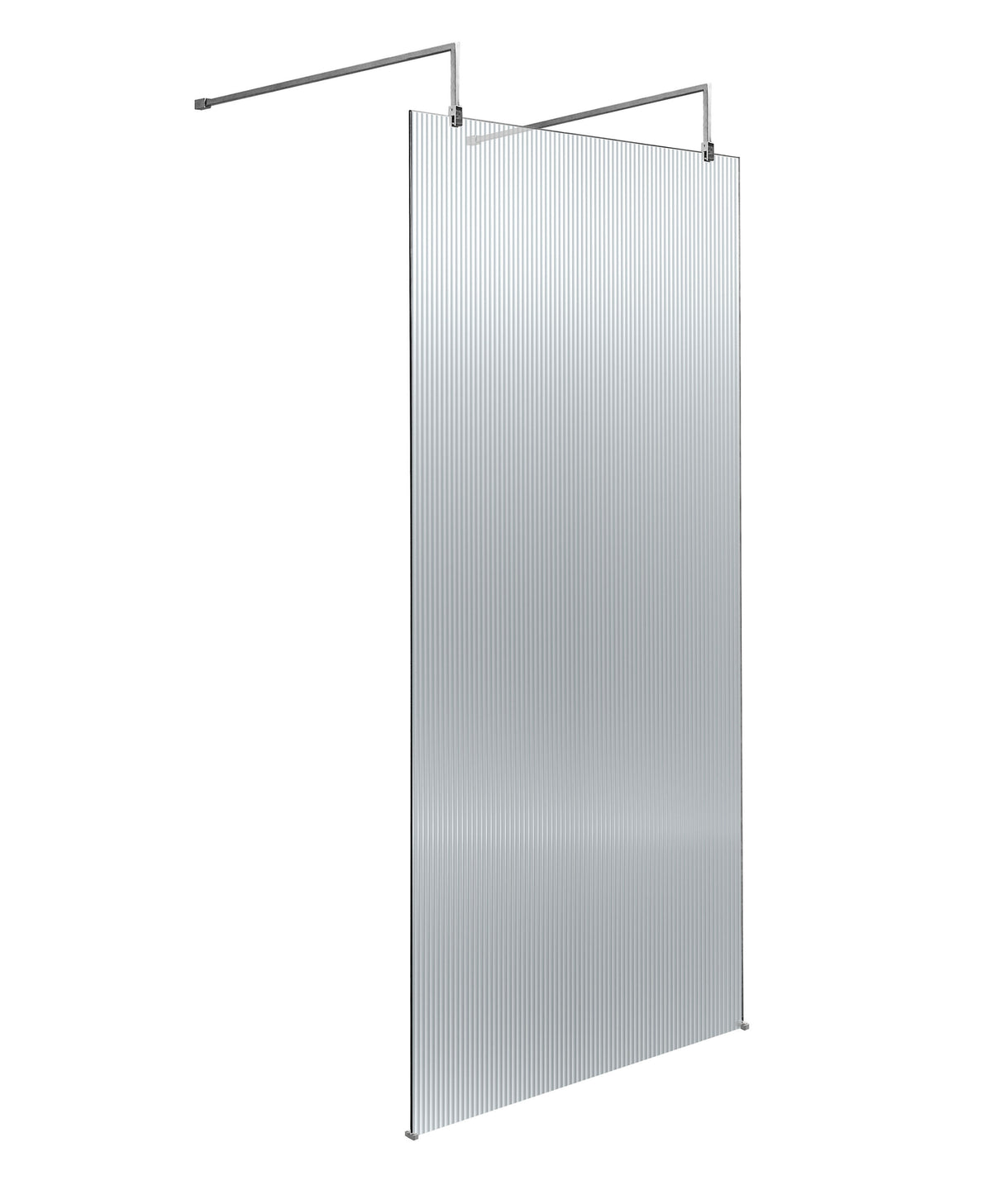 Hudson Reed 900mm Fluted Wetroom Screen With Arms And Feet