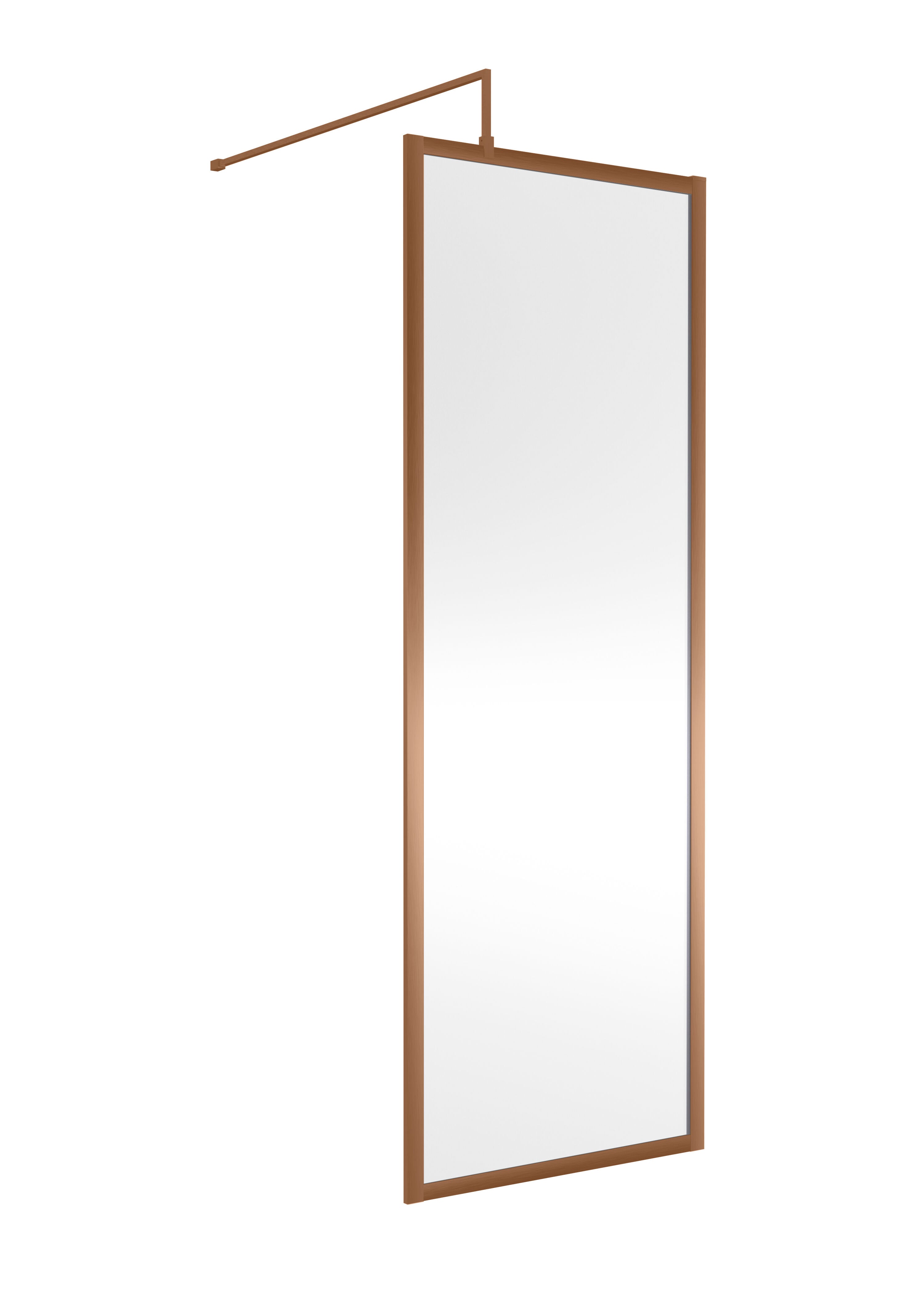 nuie 700mm Brushed Bronze Wetroom Panel