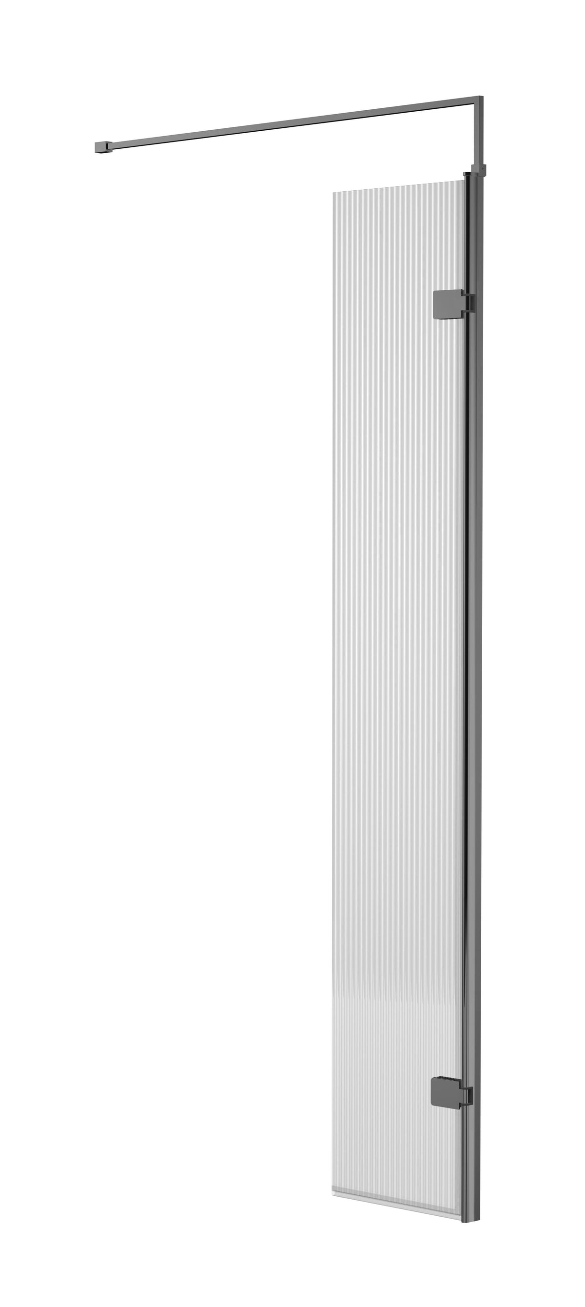 Nuie 300mm Fluted Shower Enclosure With Support Bar