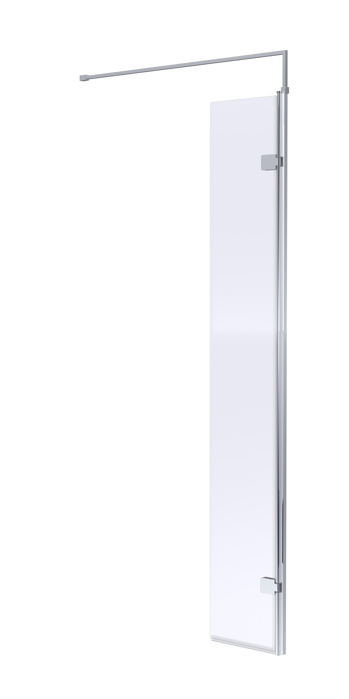 Nuie 300mm Hinged Wetroom Screen With Support Bar