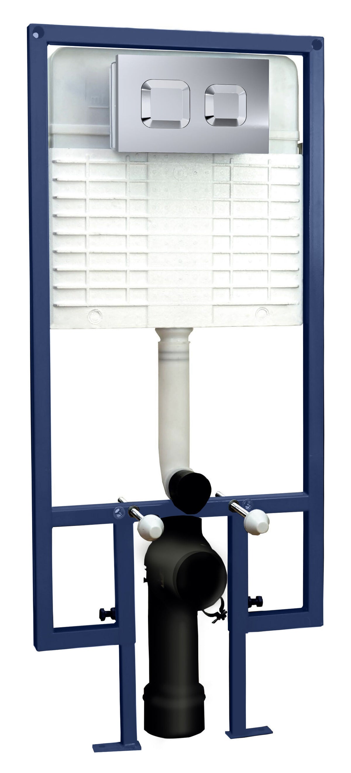 Hudson Reed Concealed Cistern With Square Dual Flush Push Button
