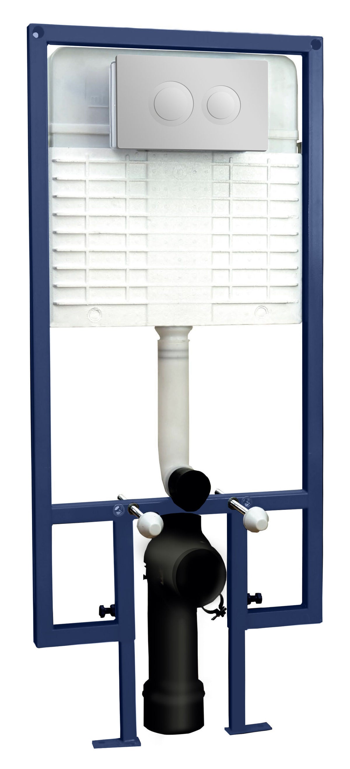Nuie Dual Flush Concealed Cistern With Frame
