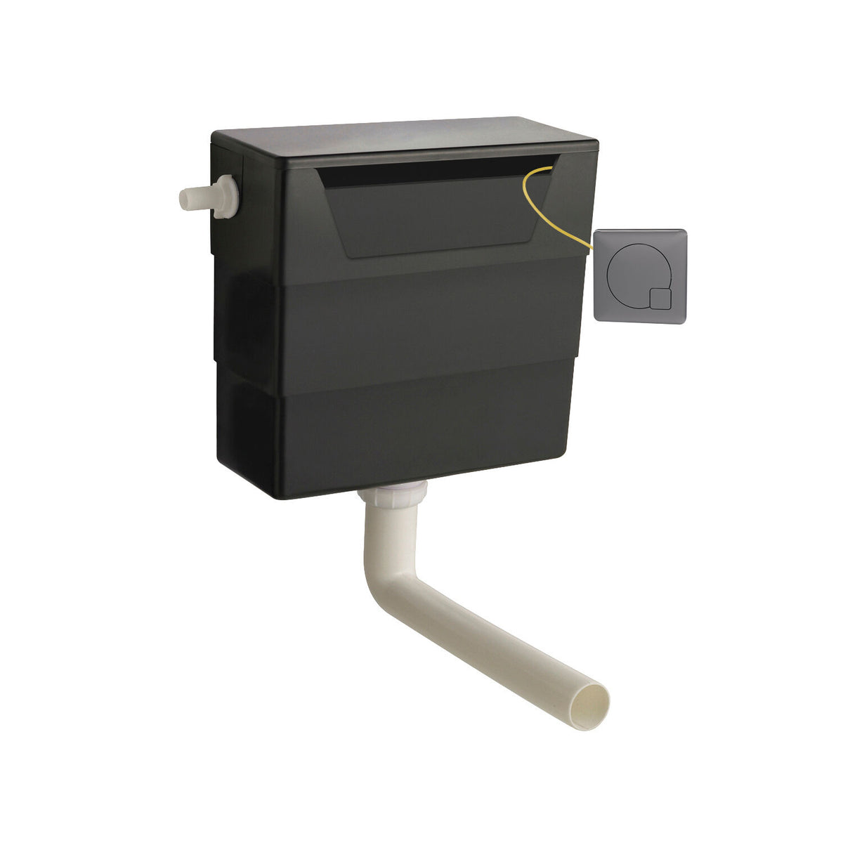 Nuie Concealed Cistern With Contemporary Dual Flush Plate