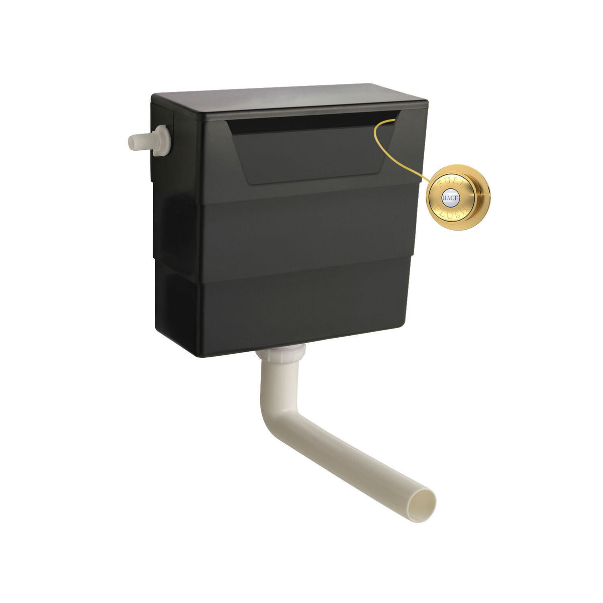 Nuie Concealed Cistern With Traditional Dual Flush Plate