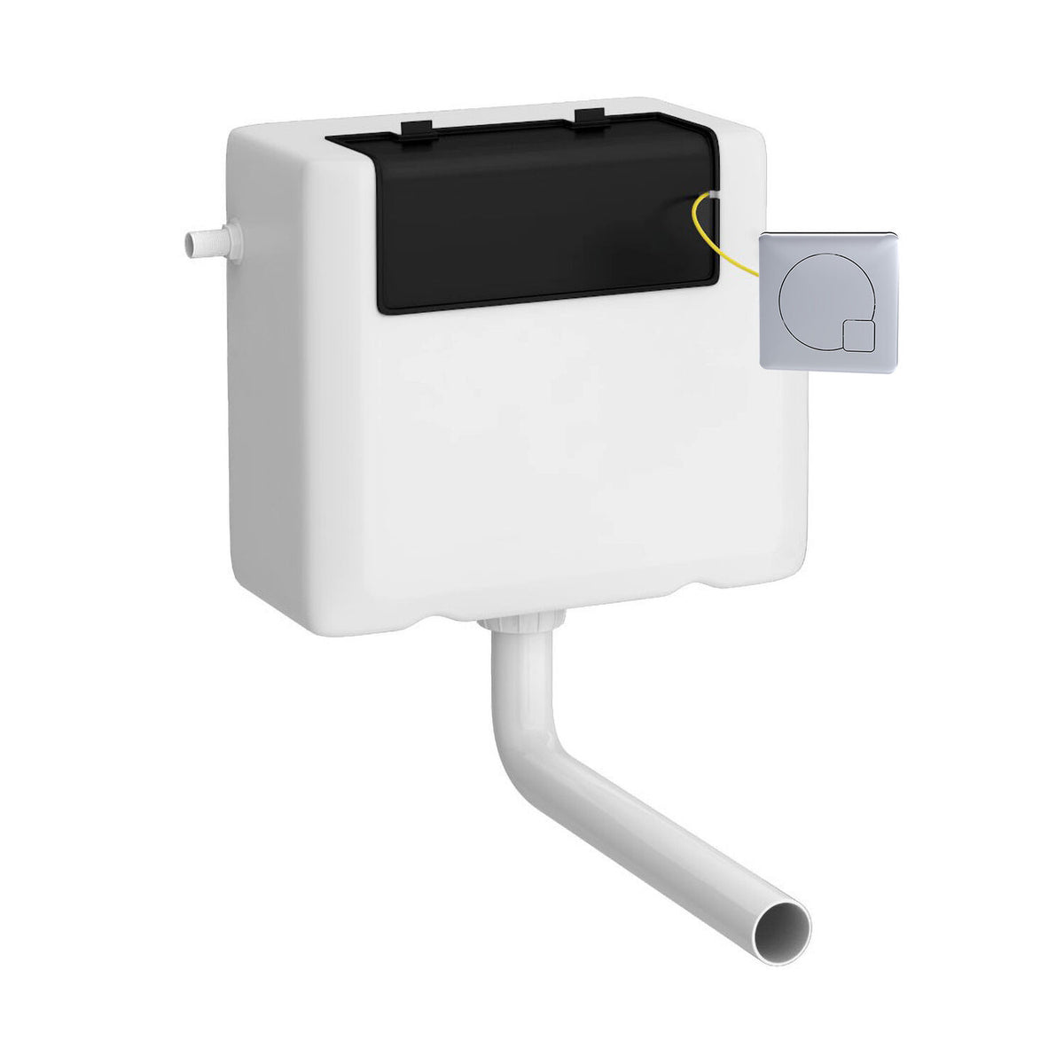 Hudson Reed Universal Access Side Inlet Cistern With Square Dual Flush Plate