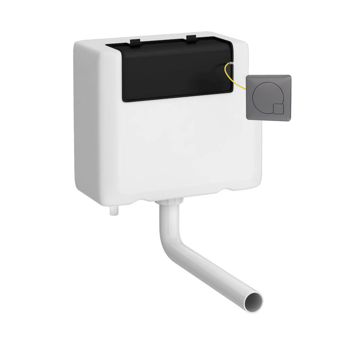 Nuie Universal Access Bottom Inlet Cistern With Square Dual Flush Plate