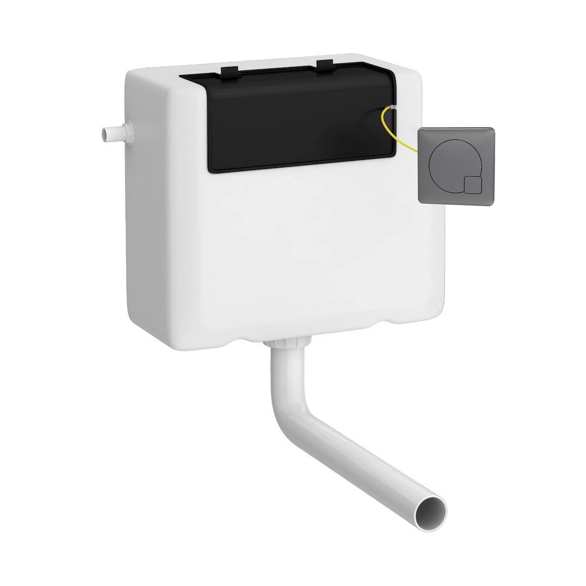 Nuie Universal Access Side Inlet Cistern With Square Dual Flush Plate