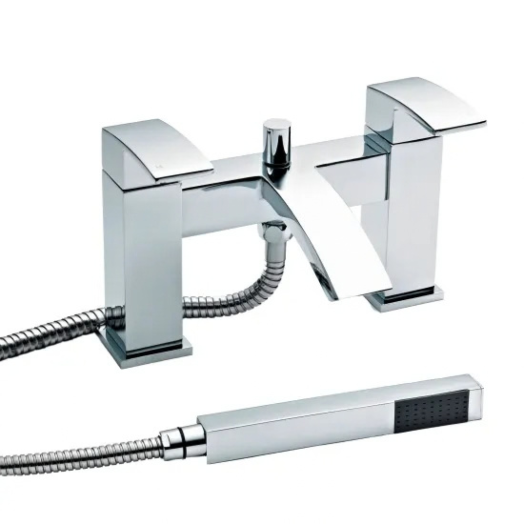 Pure Complete Bathroom Suite – 1600mm Corner Bath & 1400mm Walk-In Shower