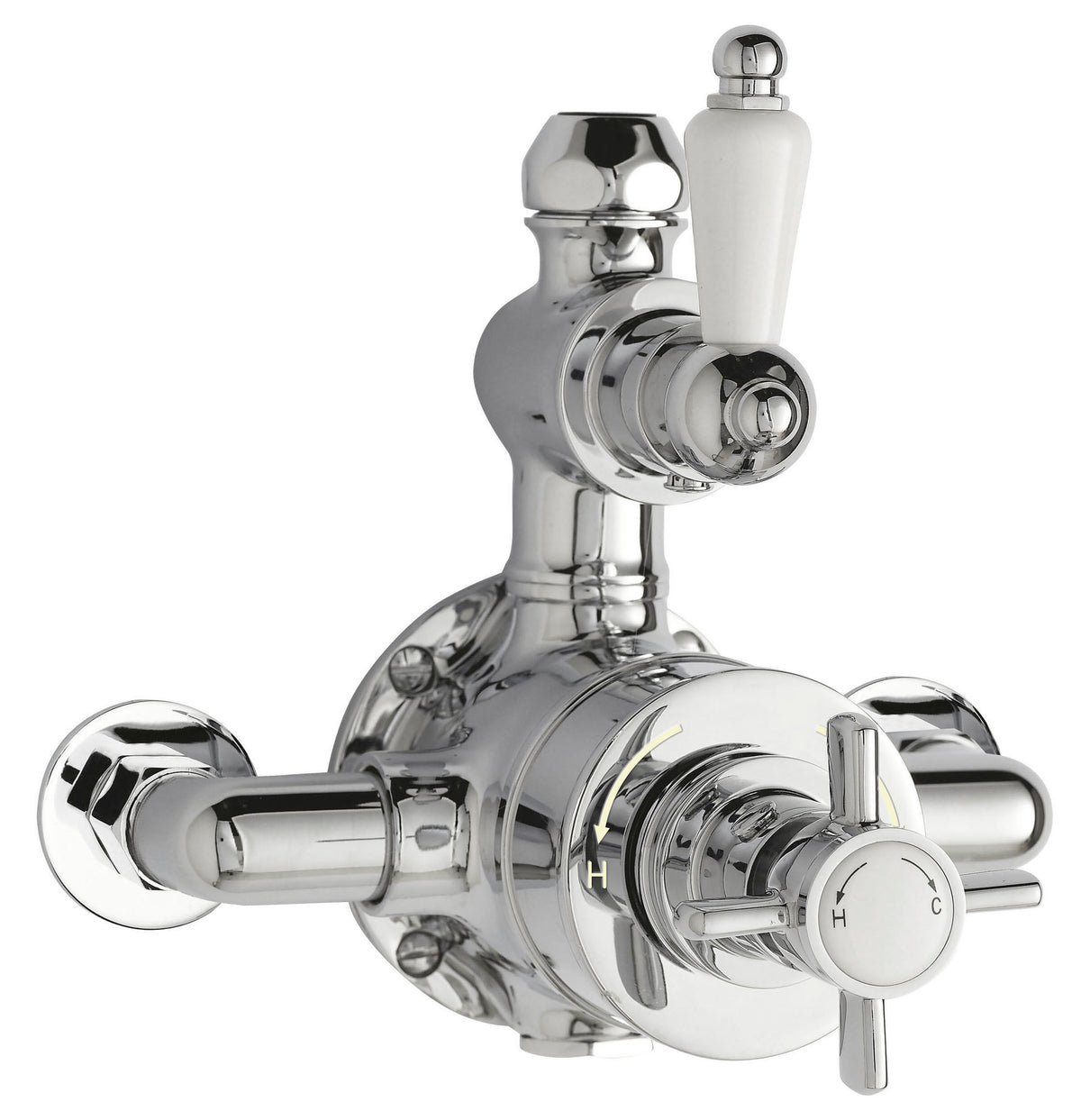 Nuie Edwardian Twin Thermostatic Shower Valve