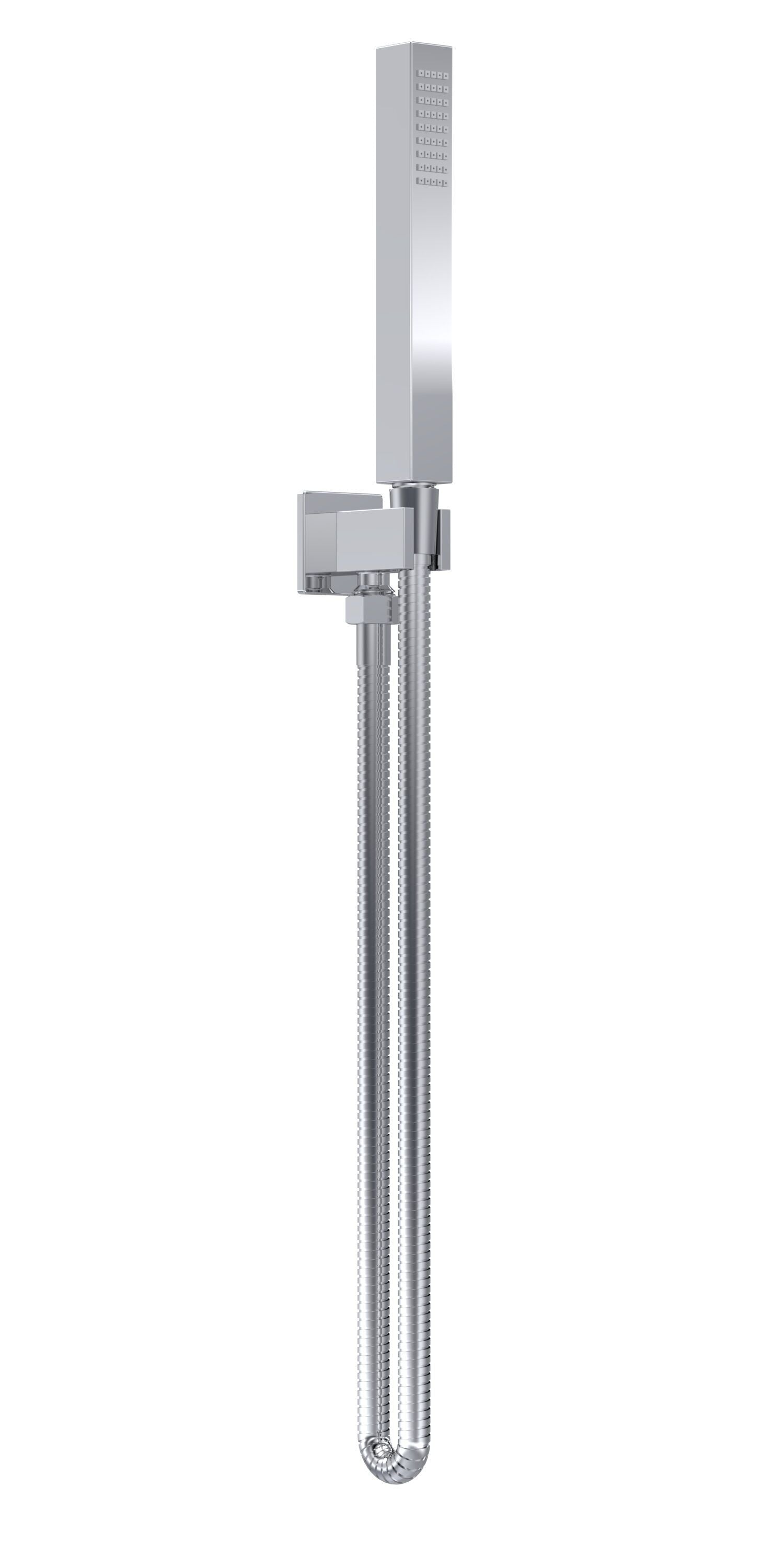 Chrome Shower Handset Kit Parking Bracket Kit Outlet Elbow