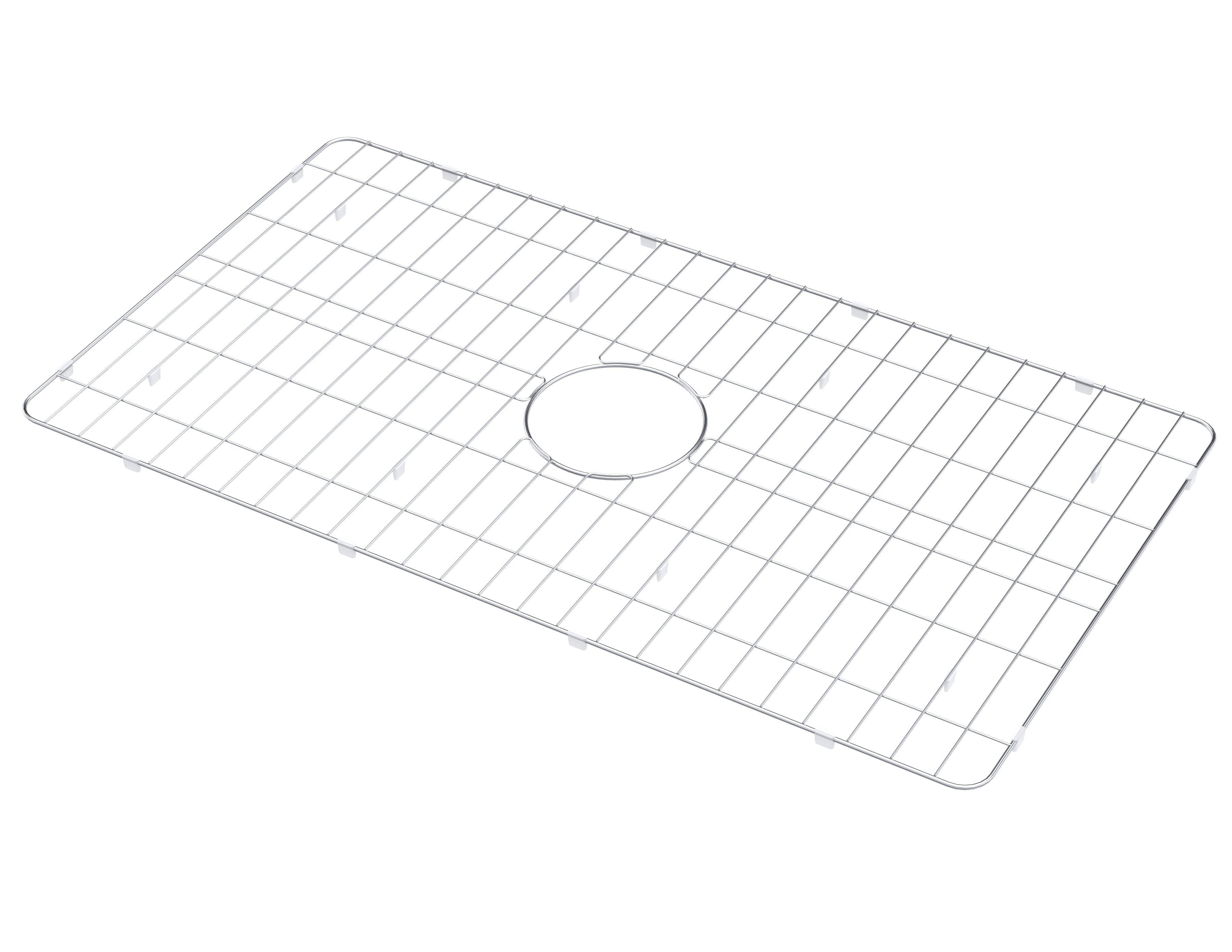 nuie Stainless Steel Single Bowl Kitchen Sink Wire Grid