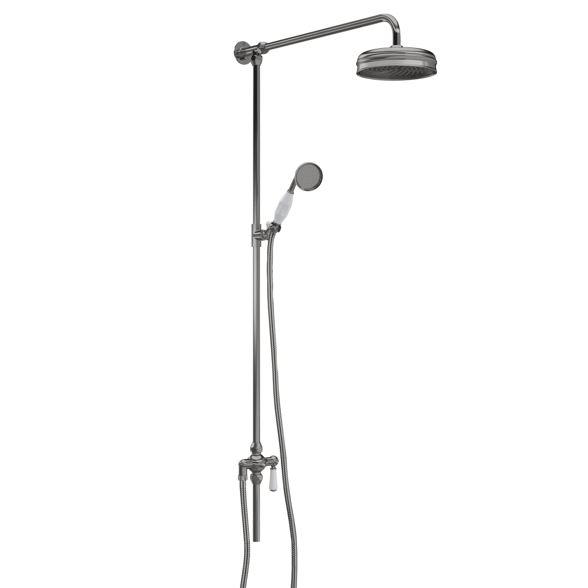 Old London Rigid Riser Shower Kit With Handset