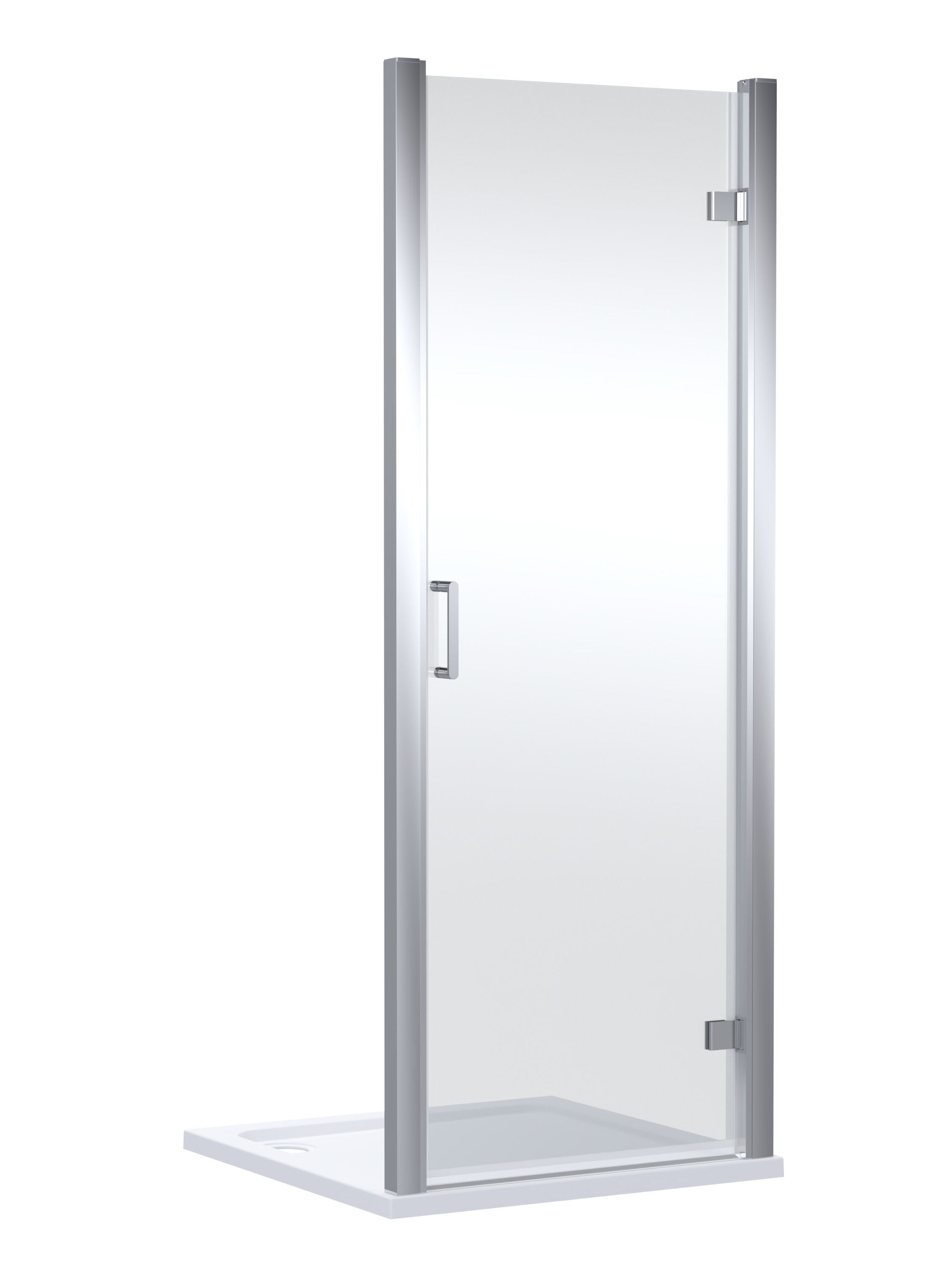 nuie Lucie 900mm Chrome Hinged Shower Door