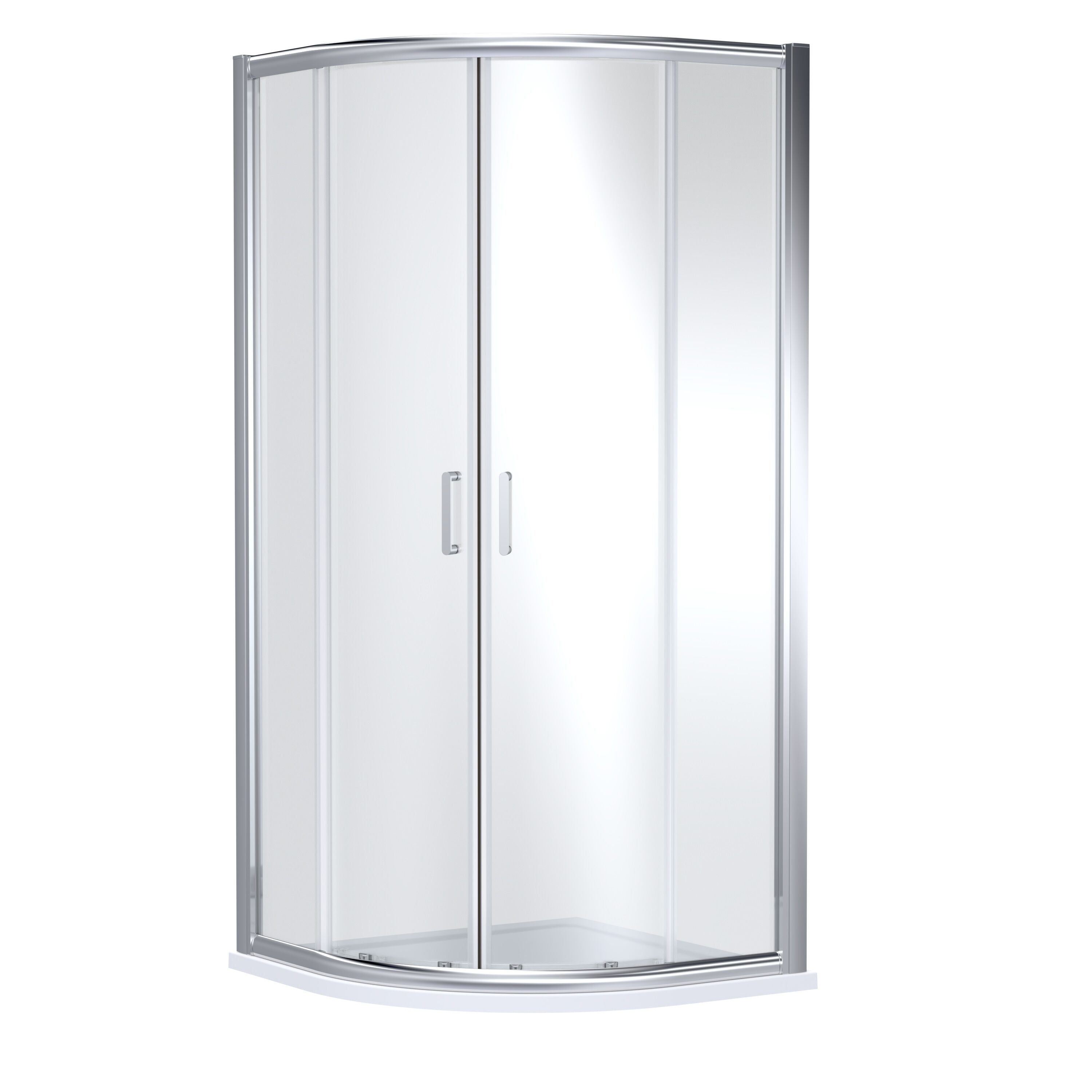 nuie Lucie 900mm Chrome Quadrant Shower Enclosure