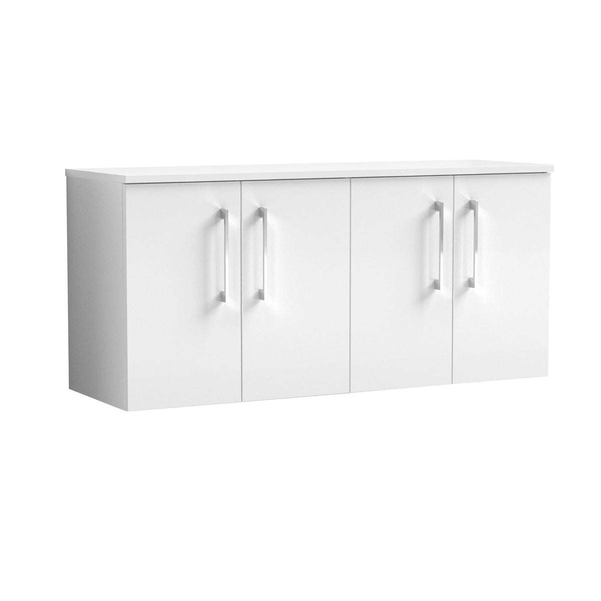 Nuie Arno 1200mm 2 Door Wall Hung Vanity Unit With Co-ordinating Worktop