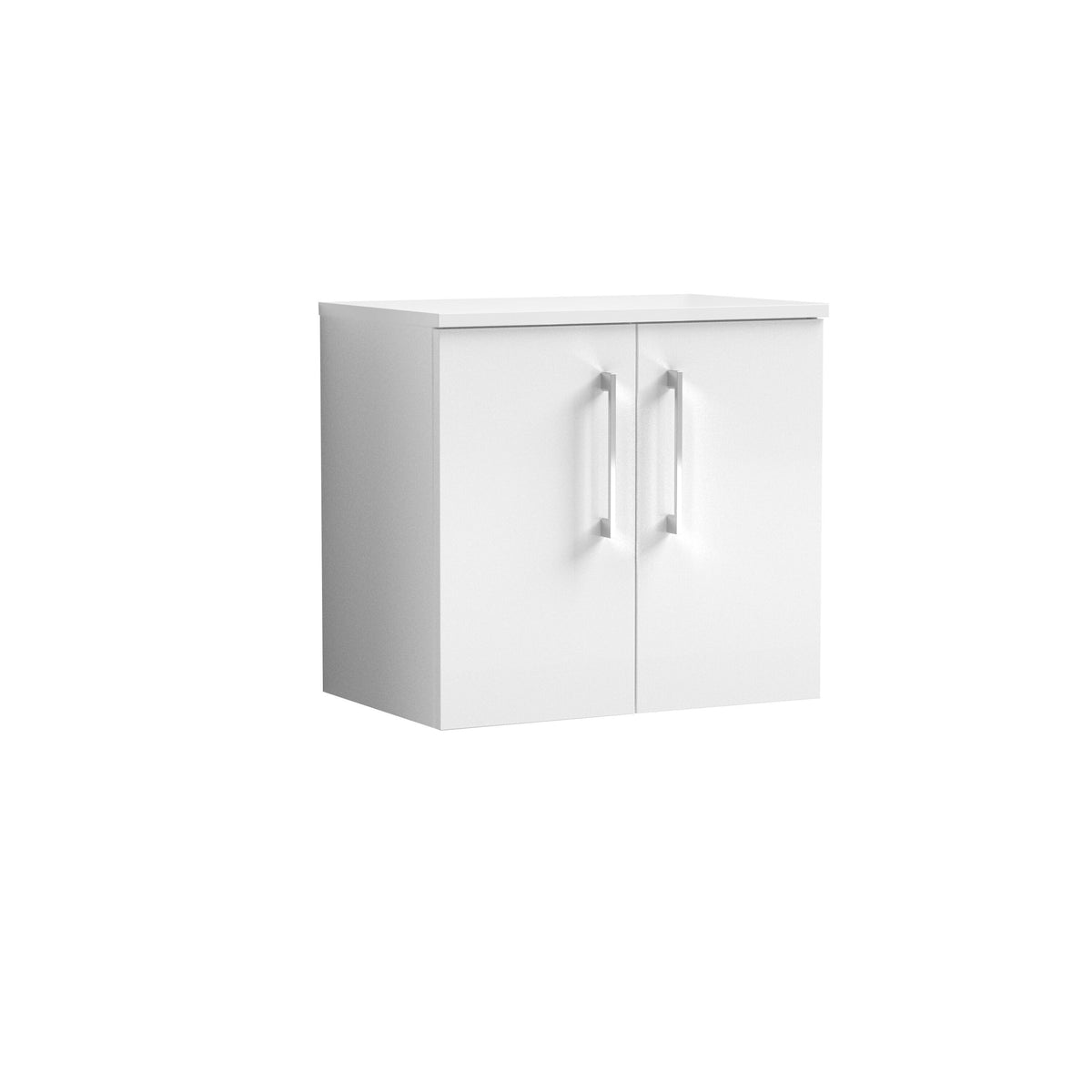 Nuie Arno 600mm 2 Door Wall Hung Vanity Unit With Co-ordinating Worktop