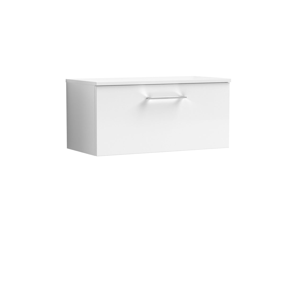 Nuie Arno 800mm 1 Drawer Wall Hung Vanity Unit With Co-ordinating Worktop