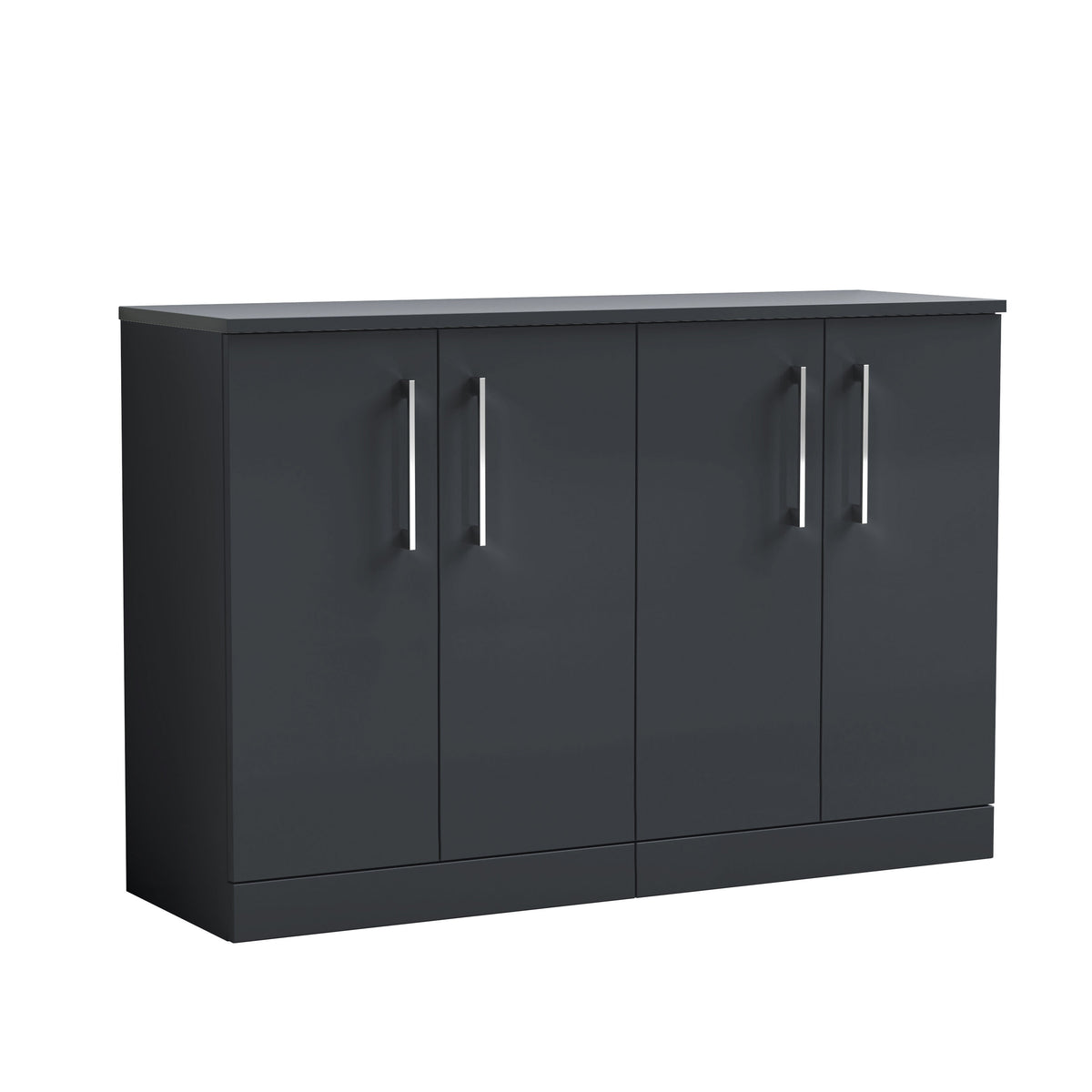 Nuie Arno 1200mm 2 Door Floor Standing Vanity Unit With Co-ordinating Worktop