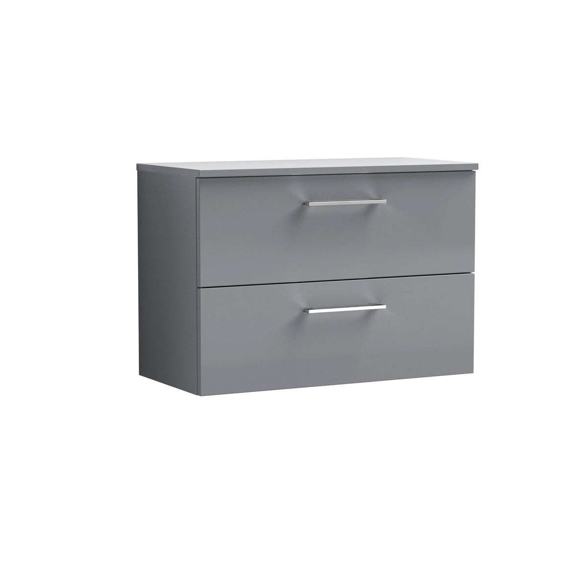 Nuie Arno 805mm 2 Drawer Wall Hung Vanity Unit With Co-ordinating Worktop