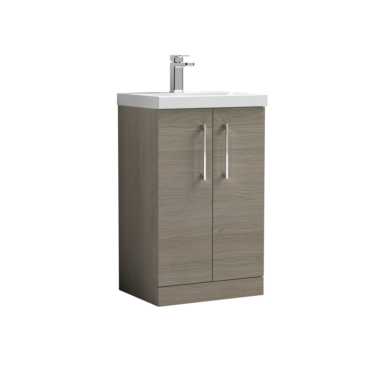 Nuie Arno 500mm 2 Door Floor Standing Vanity Unit With Thin Edge Basin