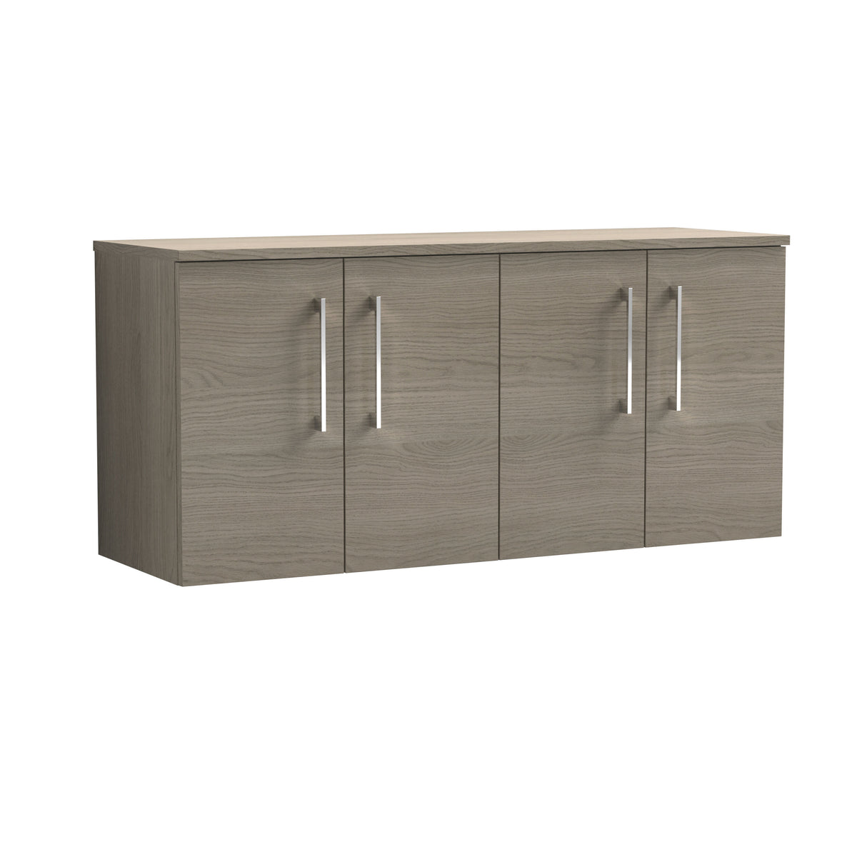 Nuie Arno 1200mm 2 Door Wall Hung Vanity Unit With Co-ordinating Worktop