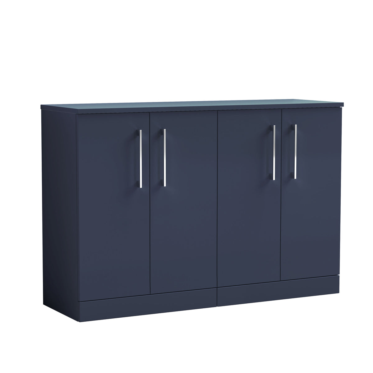 Nuie Arno 1200mm 4 Door Floor Standing Vanity Unit With Co-ordinating Worktop